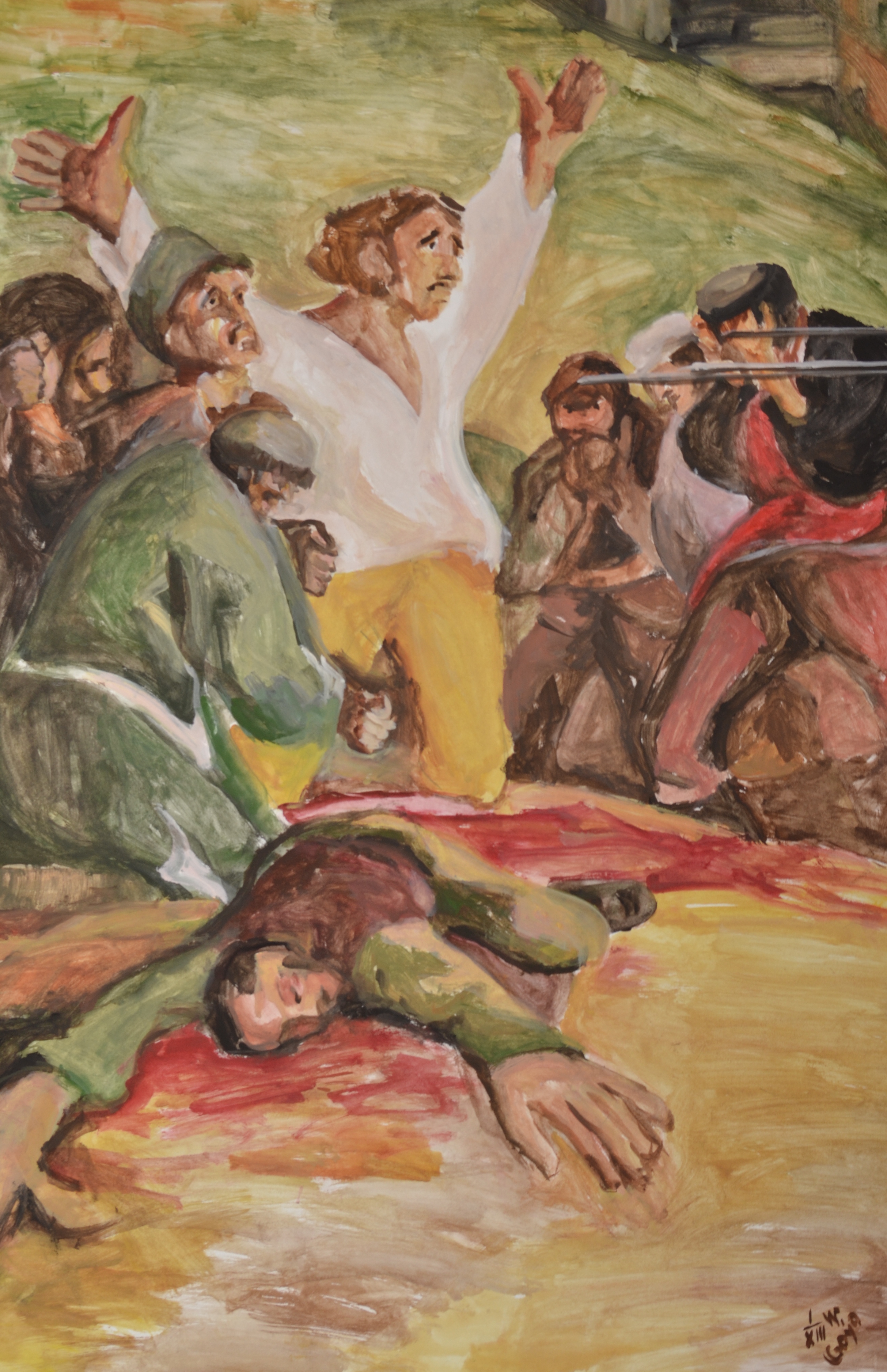 Kopie- F.Goya, Poprava v La Moncloa, detail
